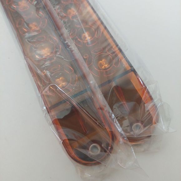 2 Amber Light Bars Turn Signal Assemblies Truck Trailer Tail Light KL-25103A 17" - Picture 12 of 12